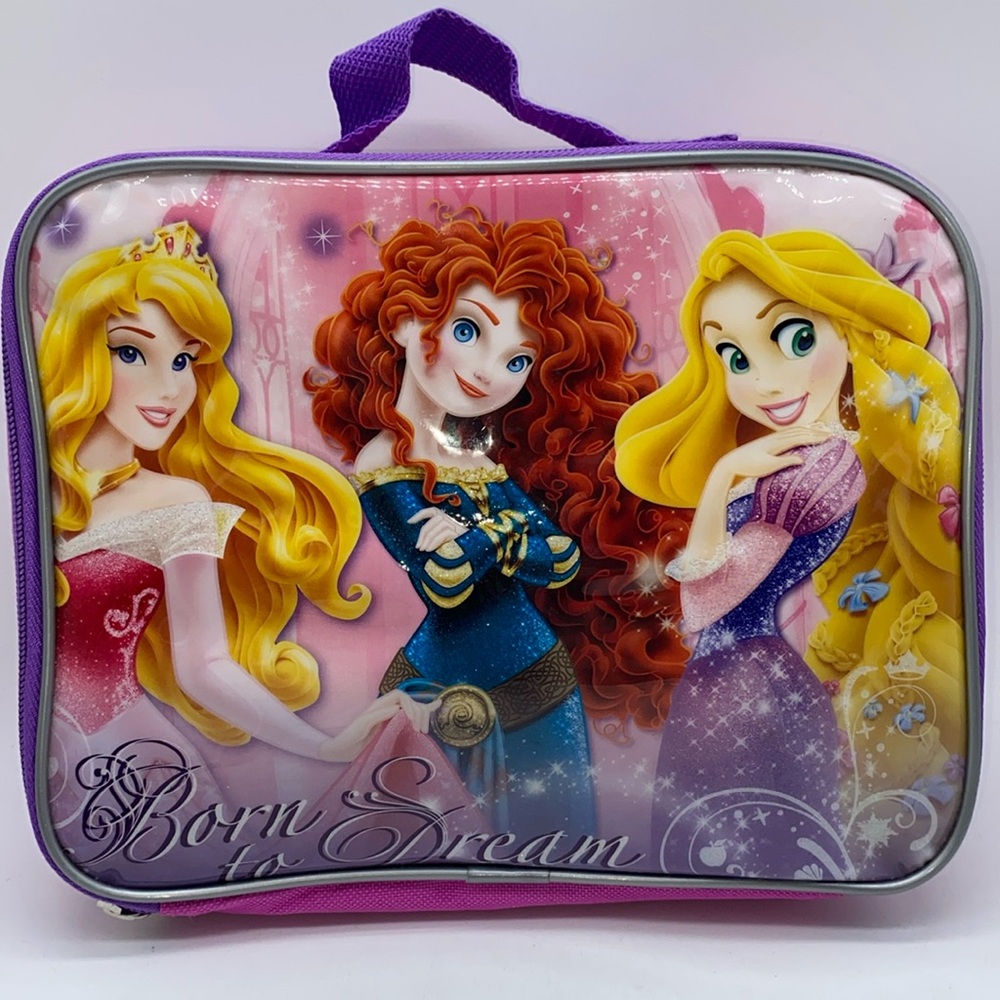 Disney Princess Born To Dream Soft Sided Zippered Lunch Bag Kids